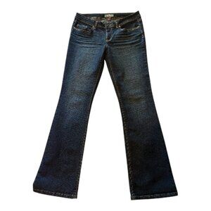 LEI Bridget Curvy Bootcut Jeans Jr Size 9 Regular Dark Wash (2401-15)